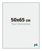 Miami Aluminium Cadre Photo 50x65cm Argent Mat De Face Mesure | Yourdecoration.fr