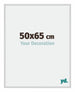 Miami Aluminium Cadre Photo 50x65cm Argent Mat De Face Mesure | Yourdecoration.fr