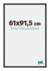 Miami Aluminium Cadre Photo 61x91 5cm Noir Brillant De Face Mesure | Yourdecoration.fr