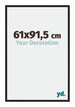 Miami Aluminium Cadre Photo 61x91 5cm Noir Brillant De Face Mesure | Yourdecoration.fr