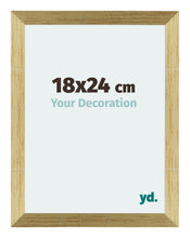 Mura MDF Cadre Photo 18x24cm Or Brillant De Face Mesure | Yourdecoration.fr