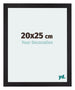 Mura MDF Cadre Photo 20x25cm Noir Grain De Bois De Face Mesure | Yourdecoration.fr