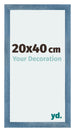 Mura MDF Cadre Photo 20x40cm Bleu Brillant Geveegd De Face Mesure | Yourdecoration.fr