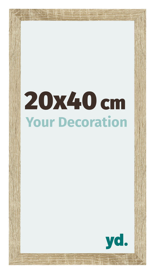 Mura MDF Cadre Photo 20x40cm Chêne Sonoma De Face Mesure | Yourdecoration.fr