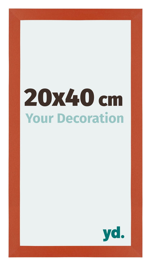 Mura MDF Cadre Photo 20x40cm Orange De Face Mesure | Yourdecoration.fr