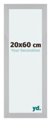 Mura MDF Cadre Photo 20x60cm Argent Mat De Face Mesure | Yourdecoration.fr