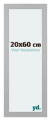 Mura MDF Cadre Photo 20x60cm Gris De Face Mesure
