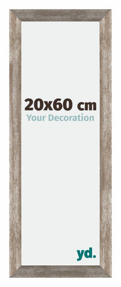 Mura MDF Cadre Photo 20x60cm Métal Vintage De Face Mesure | Yourdecoration.fr