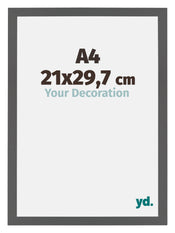 Mura MDF Cadre Photo 21x29 7cm A4 Anthracite Mesure | Yourdecoration.fr