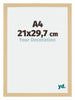 Mura MDF Cadre Photo 21x29 7cm A4 Décor Érable De Face Mesure | Yourdecoration.fr