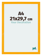 Mura MDF Cadre Photo 21x29 7cm A4 Jaune De Face Mesure | Yourdecoration.fr