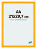 Mura MDF Cadre Photo 21x29 7cm A4 Jaune De Face Mesure | Yourdecoration.fr