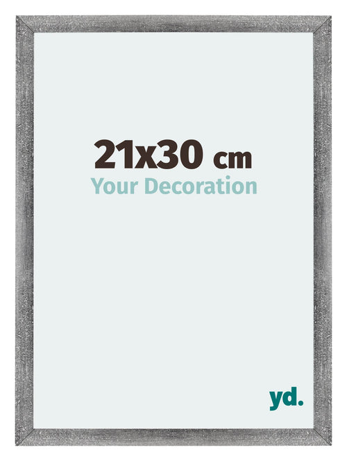 Mura MDF Cadre Photo 21x30cm Gris Balayé De Face Mesure | Yourdecoration.fr
