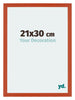Mura MDF Cadre Photo 21x30cm Orange De Face Mesure | Yourdecoration.fr