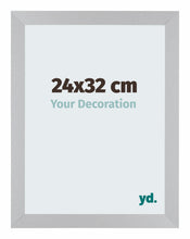 Mura MDF Cadre Photo 24x32cm Argent De Face Mesure | Yourdecoration.fr