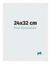 Mura MDF Cadre Photo 24x32cm Blanc Brillant De Face Mesure | Yourdecoration.fr