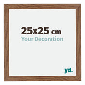 Mura MDF Cadre Photo 25x25cm Chêne Rustique De Face Mesure | Yourdecoration.fr
