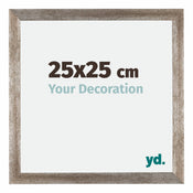 Mura MDF Cadre Photo 25x25cm Métal Vintage De Face Mesure | Yourdecoration.fr