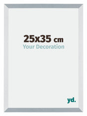 Mura MDF Cadre Photo 25x35cm Aluminium Brossé De Face Mesure | Yourdecoration.fr