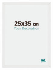 Mura MDF Cadre Photo 25x35cm Blanc Brillant De Face Mesure | Yourdecoration.fr