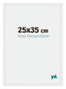 Mura MDF Cadre Photo 25x35cm Blanc Brillant De Face Mesure | Yourdecoration.fr