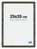 Mura MDF Cadre Photo 25x35cm Bleu Or Mélangé De Face Mesure | Yourdecoration.fr