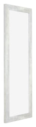 Mura MDF Cadre Photo 25x75cm Argent Brillant Vintage De Face Oblique | Yourdecoration.fr
