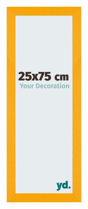 Mura MDF Cadre Photo 25x75cm Jaune De Face Mesure | Yourdecoration.fr