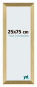 Mura MDF Cadre Photo 25x75cm Or Brillant De Face Mesure | Yourdecoration.fr