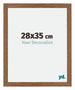 Mura MDF Cadre Photo 28x35cm Chêne Rustique De Face Mesure | Yourdecoration.fr
