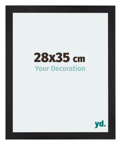 Mura MDF Cadre Photo 28x35cm Noir Grain De Bois De Face Mesure | Yourdecoration.fr
