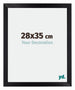 Mura MDF Cadre Photo 28x35cm Noir Mat De Face Mesure | Yourdecoration.fr