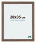 Mura MDF Cadre Photo 28x35cm Noyer Sombre De Face Mesure | Yourdecoration.fr
