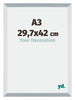 Mura MDF Cadre Photo 29 7x42cm A3 Aluminium Brossé Mesure | Yourdecoration.fr