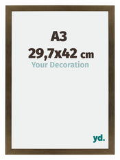 Mura MDF Cadre Photo 29 7x42cm A3 Bronze Décor Mesure | Yourdecoration.fr