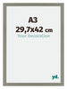 Mura MDF Cadre Photo 29 7x42cm A3 Gris Mesure | Yourdecoration.fr