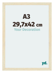 Mura MDF Cadre Photo 29 7x42cm A3 Sable Balayé De Face Mesure | Yourdecoration.fr