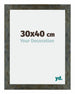 Mura MDF Cadre Photo 30x40cm Bleu Or Mélangé De Face Mesure | Yourdecoration.fr