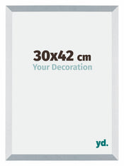 Mura MDF Cadre Photo 30x42cm Aluminium Brossé De Face Mesure | Yourdecoration.fr