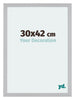Mura MDF Cadre Photo 30x42cm Argent Mat De Face Mesure | Yourdecoration.fr