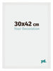Mura MDF Cadre Photo 30x42cm Blanc Brillant De Face Mesure | Yourdecoration.fr