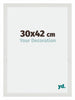 Mura MDF Cadre Photo 30x42cm Blanc Mat De Face Mesure | Yourdecoration.fr