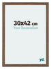 Mura MDF Cadre Photo 30x42cm Noyer Sombre De Face Mesure | Yourdecoration.fr