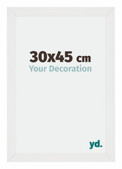 Mura MDF Cadre Photo 30x45cm Blanc Brillant De Face Mesure | Yourdecoration.fr