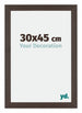 Mura MDF Cadre Photo 30x45cm Chêne Foncé De Face Mesure | Yourdecoration.fr