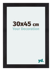 Mura MDF Cadre Photo 30x45cm Noir Grain De Bois De Face Mesure | Yourdecoration.fr