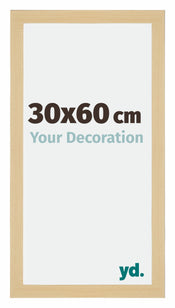 Mura MDF Cadre Photo 30x60cm Décor Érable De Face Mesure | Yourdecoration.fr