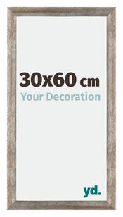 Mura MDF Cadre Photo 30x60cm Métal Vintage De Face Mesure | Yourdecoration.fr