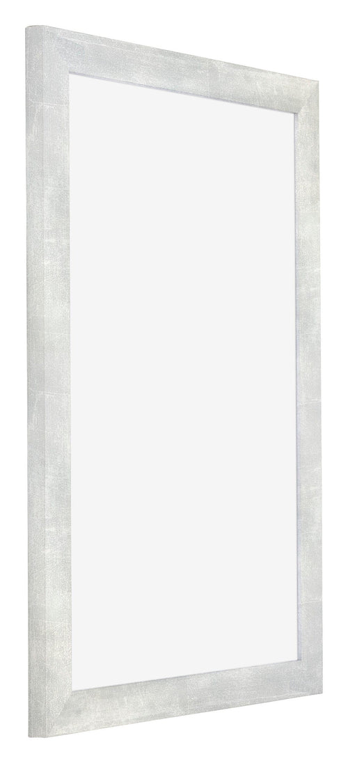 Mura MDF Cadre Photo 32x45cm Argent Brillant Vintage De Face Oblique | Yourdecoration.fr