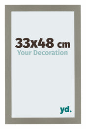 Mura MDF Cadre Photo 33x48cm Anthracite De Face Mesure | Yourdecoration.fr